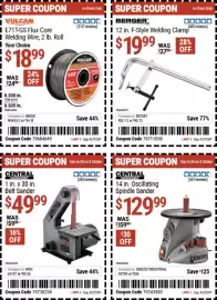 Harbor Freight Tools weekly ad Page 12: Central Machinery 14 in. Oscillating Spindle Sander €129,99