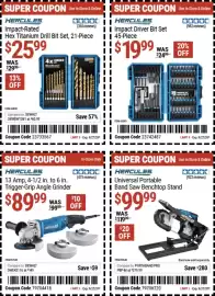 Harbor Freight Tools weekly ad Page 15: Hercules impact driver bit set €19,99