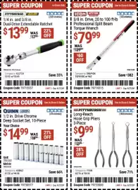 Harbor Freight Tools weekly ad Page 17: Pittsburgh long-reach hose grip pliers €9,99