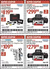 Harbor Freight Tools weekly ad Page 3: Haulmaster dual-ball adjustable aluminum hitch €109,99