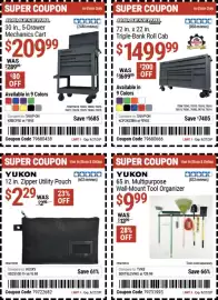 Harbor Freight Tools weekly ad Page 8: Us General 30 in., 5-Drawer Mechanics Cart €209,99