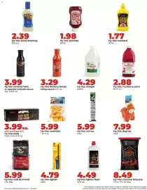 Hy-Vee weekly ad week 38 Page 19: Hy-Vee Hickory House wing sauce €3,29, Hy-Vee lighter €4,79