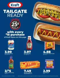 Hy-Vee weekly ad week 38 Page 27: Velveeta melting cheese block €7,49, Kraft salad dressing €5,00