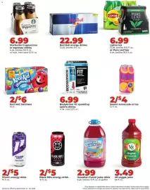 Hy-Vee weekly ad week 38 Page 29: Lipton tea or Pure Leaf tea €6,99, Red Bull energy drinks €22,99