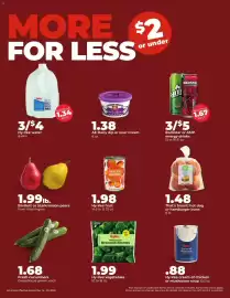 Hy-Vee weekly ad week 38 Page 3: Bartlett or Starkrimson pears €1,99, That's Smart! hot dog or hamburger buns €1,48
