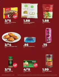 Hy-Vee weekly ad week 38 Page 4: That's Smart! powdered or brown sugar €1,88, Hy-Vee loaded potato skins €4,00