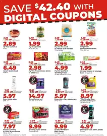Hy-Vee weekly ad week 38 Page 7: Dove Men+Care deodorant €5,97, Hy-Vee purified drinking water €4,99