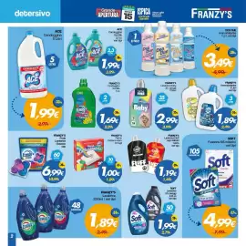 Volantino Franzy's Pagina 2: Franzy's Ammorbidente Big Sicily €1,89, Franzy's Panno Catturacolore €1,00