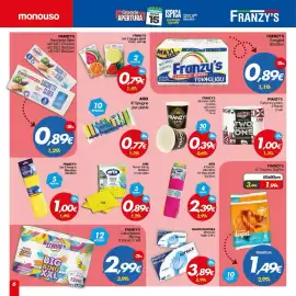 Volantino Franzy's Pagina 5: Franzy's bicchieri caffè €0,39, Franzy's carta cucina €1,00