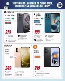 Volantino Trony Pagina 11: Moto g57 5G €199,00, Redmi Note 17 €219,00