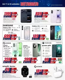 Volantino Trony Pagina 2: Samsung Galaxy S26 €699,00, Apple iPhone 17 €849,00