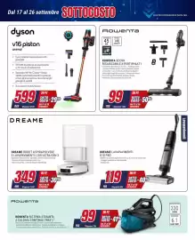 Volantino Trony Pagina 5: Rowenta scopa ricaricabile x-pert rh6a71 €99,00, Dyson v16 piston animal €599,00