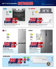 Volantino Trony Pagina 7: Bosch lavastoviglie da incasso €399,00, Haier frigorifero side-by-side €599,00