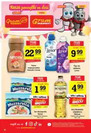 Gram Market gazetka tydzień 38 Strona 2: Olej rzepakowy Beskidzki Bielmar €4,99, Kawa rozpuszczalna Nescafe Crema €22,99