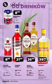 Netto gazetka | Alkohole Strona 2: Gin Gintonns €39,99, Napój alkoholowy Soplica smakowa orzech laskowy €26,99