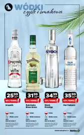 Netto gazetka | Alkohole Strona 3: Wódka smakowa Żubrówka Bison Grass €31,99, Wódka czysta Stock Prestige €34,99