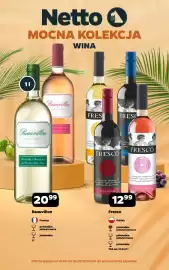 Netto gazetka | Alkohole Strona 1: Wino białe Fresco półwytrawne €12,99, Wino białe Beauvillon półwytrawne €20,99