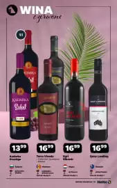 Netto gazetka | Alkohole Strona 13: Wino czerwone Terra Vineda Merlot €16,99, Wino białe Quay Landing €16,99