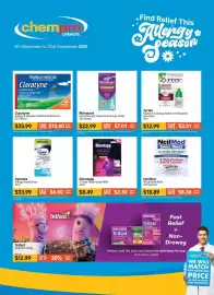 Chempro catalogue Page 1: Zyrtec Hayfever & Allergy Relief Antihistamine Eye Drops €12,99, Dymista Allergy Nasal Spray €33,99