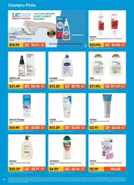 Chempro catalogue Page 14: Aveeno Daily Moisturising Body Wash €20,29, Kenkay Sorbolene Pure Cream Tube €3,19