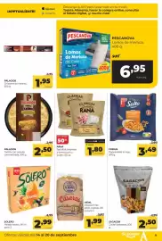 Folleto Alimerka semana 38 Página 11: Palacios - chstorra de navarra €1,95, Findus - pappardelle al ragu €3,49