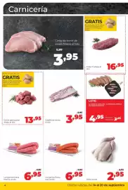 Folleto Alimerka semana 38 Página 4: Alimerka - costilla de cerdo €3,95, Cinta de lomo de cerdo fresca €3,95