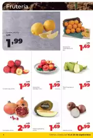 Folleto Alimerka semana 38 Página 6: Naranja de importacion €1,69, Ciruela roja €1,99
