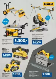 Davidsen tilbudsavis Side 3: DeWalt bordsav 230 v €3.300,00, DeWalt båndsliber 18 v €1.300,00