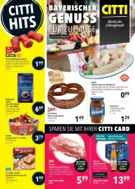 Citti tilbudsavis uge 38 Side 1: SB Frischer Schweinenacken €599,00, Dr. Oetker Bistro Flammkuchen Elsässer Art €1,99