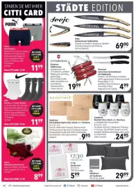 Citti tilbudsavis uge 38 Side 18: Nike Damen und Herren Socken €11,99, Deejo Taschenmesser Städteedition €69,90
