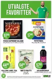 Kiwi kundeavis uke 38 Side 21: Mills potetmos €17,40, Dr Oetker Pizza Supreme Salame €97,90