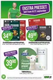 Kiwi kundeavis uke 38 Side 3: Lambi Classic Household paper €39,90, Evergood kaffekapsler €34,90