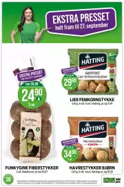 Kiwi kundeavis uke 38 Side 5: Funkyine fiberstykker €24,90, Hatting grovbakst lier femkornstykker €29,90