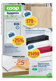 Coop Byggmix kundeavis Side 1: Natre toppsving 3-lags glass (U 1,0) vindu