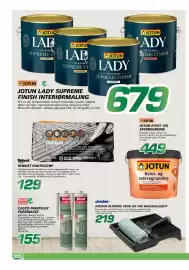 Coop Byggmix kundeavis Side 4: Jordan ultimate vegg og tak malerullesett €219,00, Jotun kvist- og sperregrunnning €449,00