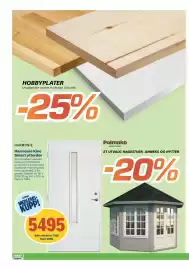 Coop Byggmix kundeavis Side 8: Palmako Harmonie Kine Smart ytterdør €5.495,00, Hobbyplater