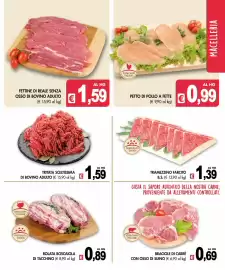 Volantino PrestoFresco Pagina 3: Braciole di carrè con osso di suino €0,69, Tramezzino farcito €1,39