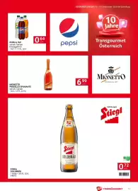 Transgourmet Flugblatt woche 38 Seite 11: PEPSI & 7UP €0,64, Stiegl Goldbräu €0,72