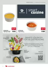 Transgourmet Flugblatt woche 38 Seite 8: 80 KITCHENCLUB KÜRBISSUPPE VEGAN 1 Pkg., 5 kg, 3774981 89 198 per Port. Frische