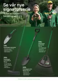Felleskjøpet kundeavis Side 7: Felleskjøpet planteskje €129,00, Felleskjøpet løvrive stor 172 cm €399,00