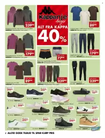 Sparkjøp kundeavis Side 4: Hettegenser Emmew €239,94, Caseri joggebukse logo €179,94