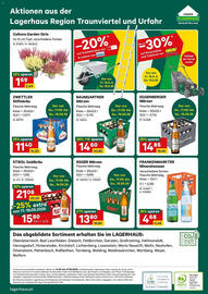 Lagerhaus Flugblatt Seite 8: Zwettler Stiftsbräu €11,40, Frankenmarkter Mineralwasser €4,68