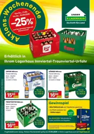 Lagerhaus Flugblatt Seite 1: Freistädter Märzen €16,05, Zipfer Märzen €15,80
