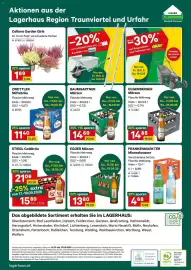 Lagerhaus Flugblatt Seite 8: Zwettler Stiftsbräu €11,40, Frankenmarkter Mineralwasser €4,68