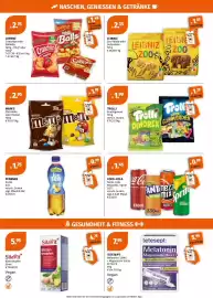 Müller Flugblatt woche 38 Seite 7: M&M'S Chocolate oder Peanut €2,95, Lorenz Crunchips oder Saltletts €2,75