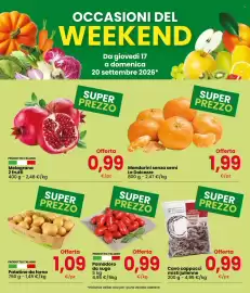 Volantino Despar Pagina 2: Mandarini senza semi Le Dolcezze €1,99, OrtoRomi Cavolo Cappuccio €0,99