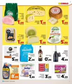Volantino Conad | Convenienza Più Pagina 3: CAFFÈ AROMADICASA CAFFÈ VERGNANO €5,90, FORMAGGIO VACCARELLA LA PECORELLA €1,39