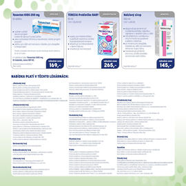 PharmaPoint leták Strana 4: Terezia probiotika baby €265,00, Tasectan Kids 250 mg €169,00