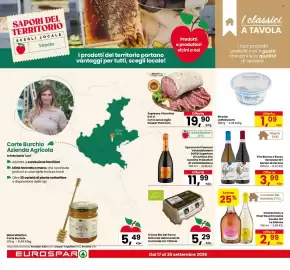 Volantino Eurospar Pagina 12: Chardonnay o Pinot Rosa frizzante €2,99