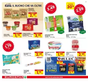 Volantino Eurospar Pagina 14: MULAN €3,29, Mozzarelle Latte Fieno Brimi €2,99